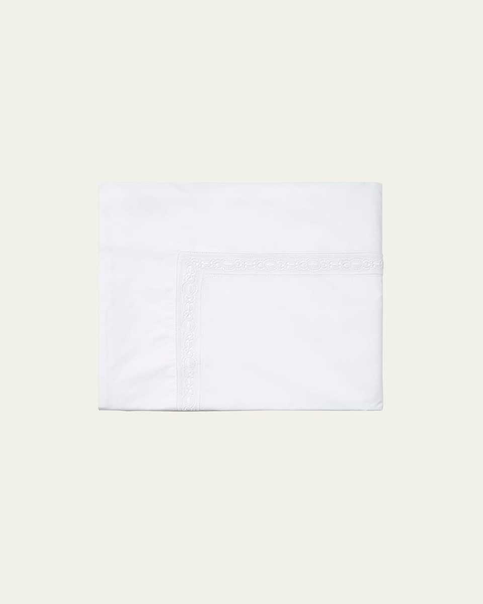 Sferra Giza 45 Lace Queen Flat Sheet